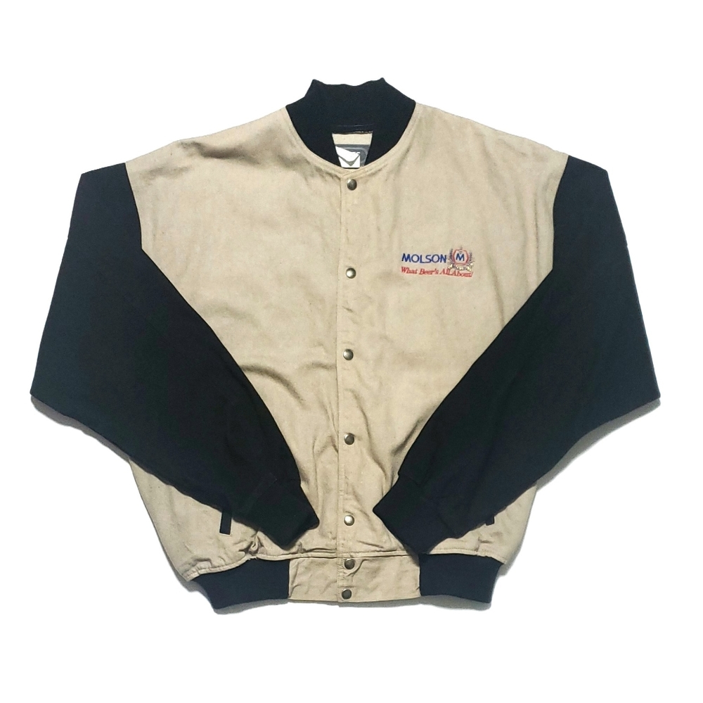 👕🌶 Vintage Molson Denim Bomber Jacket